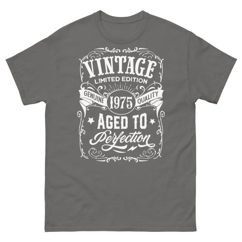 Vintage 1975 T-shirt Aged To Perfection Men’s 50th Birthday
