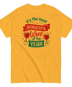 Wine Christmas T-shirt It’s The Most Wonderful Wine Of The Year