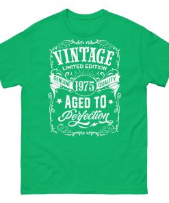 Vintage 1975 T-shirt Aged To Perfection Men’s 50th Birthday