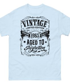 Vintage 1985 T-shirt 40th Birthday Gift Aged To Perfection T shirt