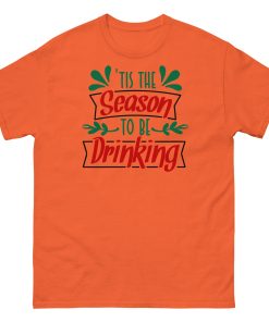 Christmas T-Shirt Tis The Season To Be Drinking - Image 9