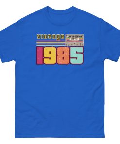 Vintage 1985 T-shirt Cassette Tape Limited Edition 40th Birthday