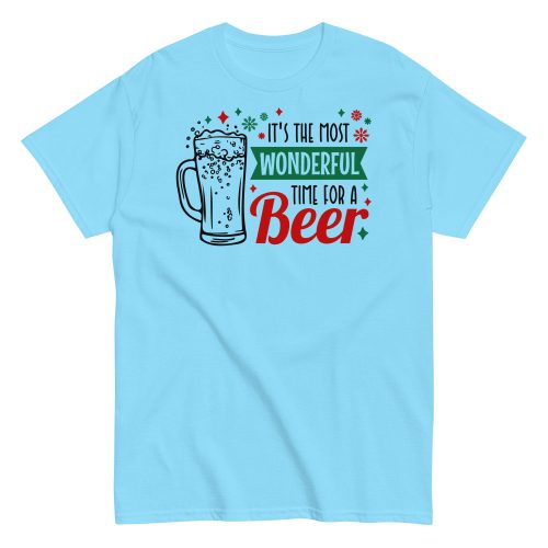 Christmas T-shirt Men’s It’s The Most Wonderful Time For A Beer