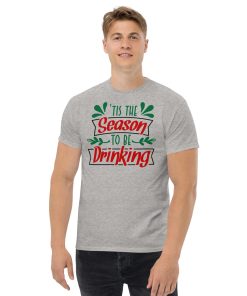 Alternative view of Christmas T-Shirt Tis The Season To Be Drinking