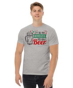 Christmas T-shirt Men’s It’s The Most Wonderful Time For A Beer