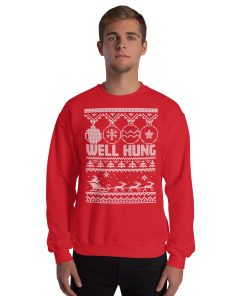 Well Hung Christmas Jumper – Funny Rude Cheeky Christmas Jumper