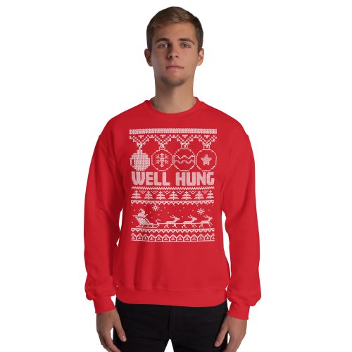Well Hung Christmas Jumper – Funny Rude Cheeky Christmas Jumper