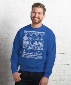 Well Hung Christmas Jumper – Funny Rude Cheeky Christmas Jumper