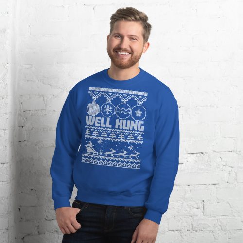 Well Hung Christmas Jumper – Funny Rude Cheeky Christmas Jumper