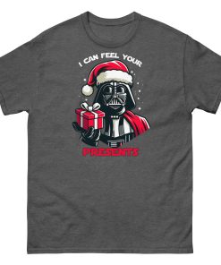 Space Wars Christmas T-shirt Darth Vader I Can Feel Your Presents