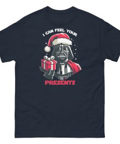 Space Wars Christmas T-shirt Darth Vader I Can Feel Your Presents - Image 4
