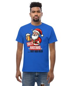 Jolly Bastard Just Add Beer Funny Christmas T-shirt For Men