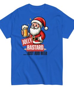 Jolly Bastard Just Add Beer Funny Christmas T-shirt For Men