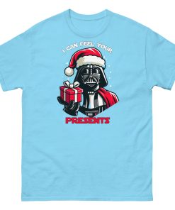 Space Wars Christmas T-shirt Darth Vader I Can Feel Your Presents