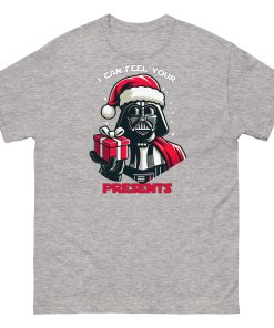 Space Wars Christmas T-shirt Darth Vader I Can Feel Your Presents