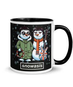Snowasis Christmas Mug Oasis Liam & Noel Gallagher Snowman