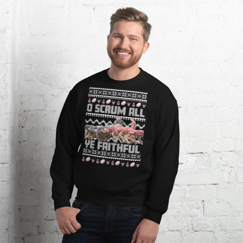 Rugby Christmas Jumper O Scrum All Ye Faithful