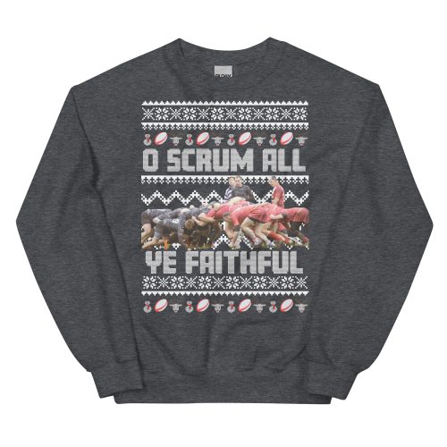 Rugby Christmas Jumper O Scrum All Ye Faithful