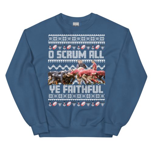 Rugby Christmas Jumper O Scrum All Ye Faithful