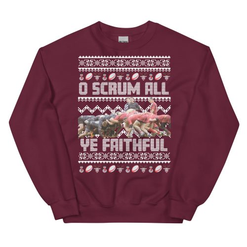 Rugby Christmas Jumper O Scrum All Ye Faithful