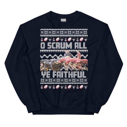 Rugby Christmas Jumper O Scrum All Ye Faithful
