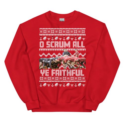 Rugby Christmas Jumper O Scrum All Ye Faithful