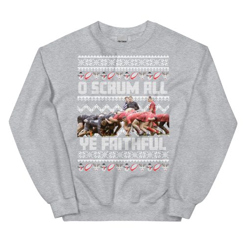 Rugby Christmas Jumper O Scrum All Ye Faithful