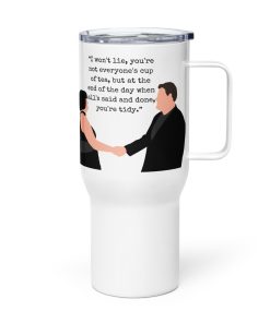 Smithy & Nessa Valentine’s Travel mug with a handle