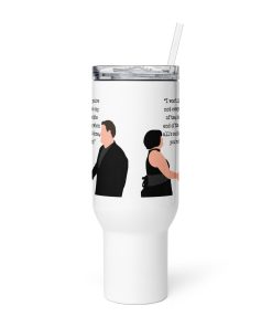 Smithy & Nessa Valentine’s Travel mug with a handle