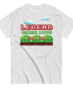 Legend Since 1975 Retro Gaming T-shirt 50th Birthday Tshirt