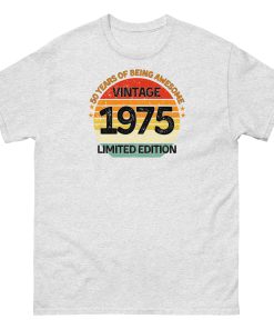 Vintage 1975 Limited Edition T-shirt 50th Birthday Gift