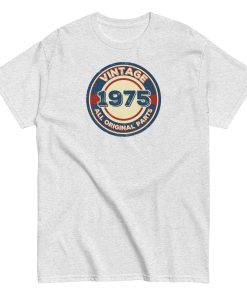1975 Birthday Gift T-shirt Vintage All Original Parts 50th
