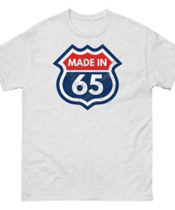 1965 Birthday T-Shirt Gift Made in 65 US Route Sign