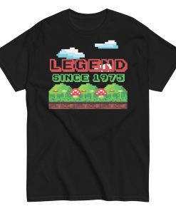 Legend Since 1975 Retro Gaming T-shirt 50th Birthday Tshirt