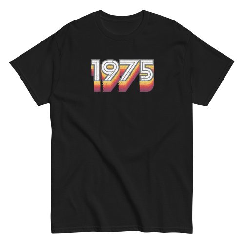 1975 Birth Year Gift T-shirt 50th Birthday Tshirt 1975 Retro
