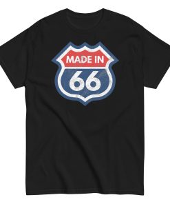 1966 Birthday Gift T-shirt Made in 66 US Route 66 Style