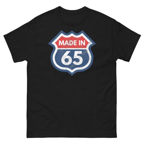 1965 Birthday T-Shirt Gift Made in 65 US Route Sign
