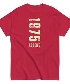 1975 Legend T-shirt 50th Birthday Gift for Him 1975