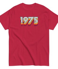 1975 Birth Year Gift T-shirt 50th Birthday Tshirt 1975 Retro