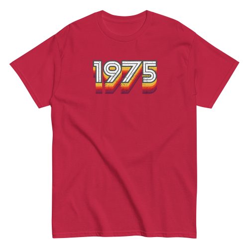 1975 Birth Year Gift T-shirt 50th Birthday Tshirt 1975 Retro