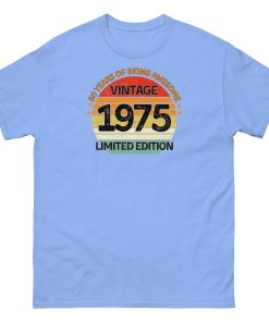 Vintage 1975 Limited Edition T-shirt 50th Birthday Gift