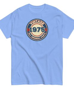 1975 Birthday Gift T-shirt Vintage All Original Parts 50th