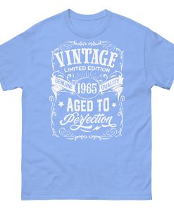 Vintage 1965 Aged To Perfection T-Shirt 1965 Birthday Gift Tee