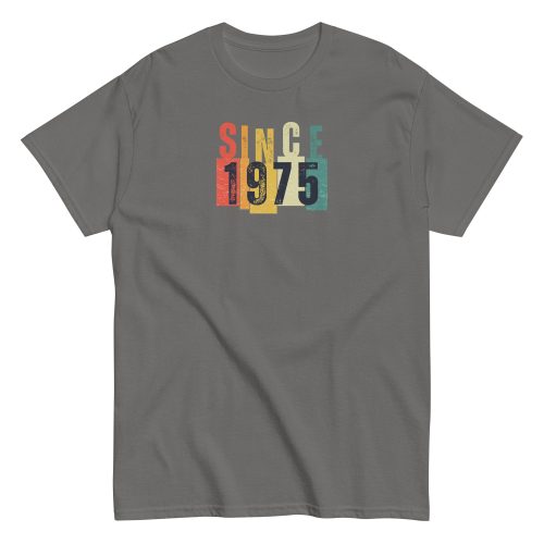 Since 1975 Birthday T-shirt 50th Birthday Gift For Him