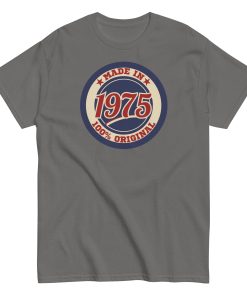 Made in 1975 Birthday T-shirt 50th Birthday Gift Tshirt