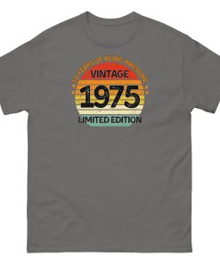 Vintage 1975 Limited Edition T-shirt 50th Birthday Gift