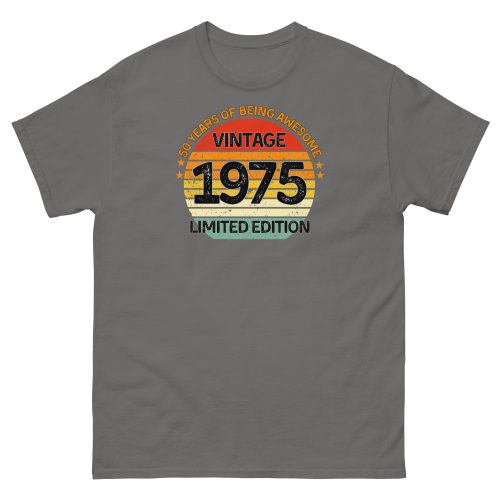 Vintage 1975 Limited Edition T-shirt 50th Birthday Gift