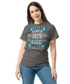 1975 Birthday Year Gift T-shirt Born In 1975 Legend Aged Perfectly