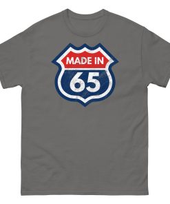 1965 Birthday T-Shirt Gift Made in 65 US Route Sign