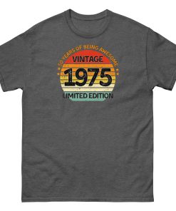 Vintage 1975 Limited Edition T-shirt 50th Birthday Gift